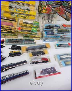 160 N Scale Train Lot (50+) Engines, Cars, Atlas, Mintrix, AHM Minitrains