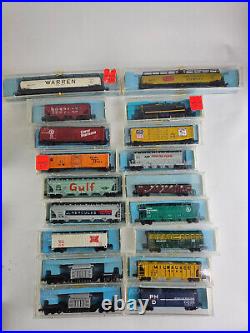 160 N Scale Train Lot (50+) Engines, Cars, Atlas, Mintrix, AHM Minitrains