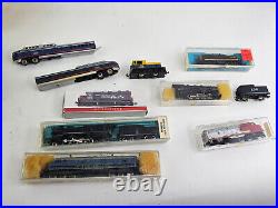 160 N Scale Train Lot (50+) Engines, Cars, Atlas, Mintrix, AHM Minitrains