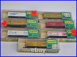 160 N Scale Train Lot (50+) Engines, Cars, Atlas, Mintrix, AHM Minitrains