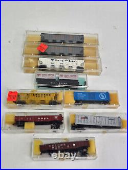 160 N Scale Train Lot (50+) Engines, Cars, Atlas, Mintrix, AHM Minitrains