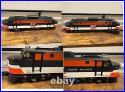 #2263W Lionel O Scale 5 Car Freight 2350 New Haven Electric Locomotive Runs