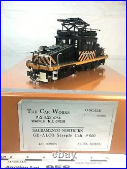 958 Car Works Sacramento Northern GE-ALCO Steeple Cab Brass O Scale 2 Rail Pr 48
