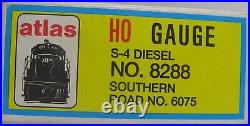 Atlas HO Scale Train Locomotive S-4 Diesel No. 8288 Southern Road No. 6075 ZP8