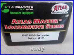 Atlas Master Southern H16-44 Powered Locomotive # 2147 With DCC Ho Scale