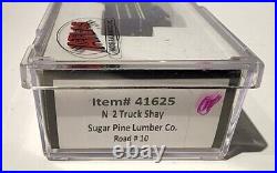Atlas N Scale 2 Truck Shay Sugar Pine Lumber Co #10