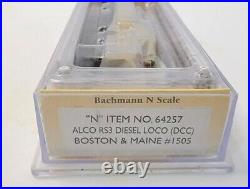 Bachmann N Scale Alco RS-3 1600HP Diesel Boston & Maine #1505 DCC
