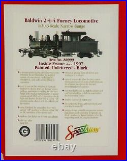 Bachmann SPECTRUM G Scale 2-4-4 Forney Locomotive