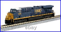 CSX GE ES44DC Diesel Locomotive'Boxcar Logo' Cab #5250 Kato #176-8936 N Scale
