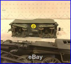 Cast Brass 2 Rail O Scale 4-6-0 Locomotive & Tender Decorated as PRR 5668