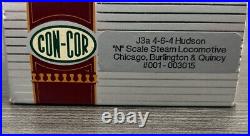 Con-Cor N Scale #001-003015 J3a 4-6-4 Hudson Steam Locomotive #3157 Pre-Owned