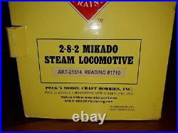 G Scale Aristo Craft 21514 Reading #1710 2-8-2 Mikado Steam Locomotive