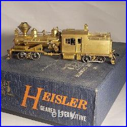 HO Brass PFM United Various Roads 65-Ton Heisler Geared Logging Locomotive Runs