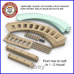 HO Scale Single Track Helix For Model Trains Radius 22 Height 16, 3.5 Levels