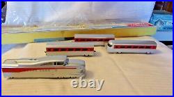 HO Scale Varney, Rare Aerotrain Locomotive Set from 1957, Engine, 3 Cars