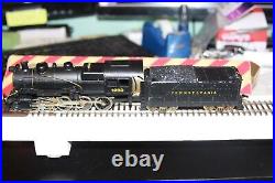 HO scale Penn Line 2-8-0 steam locomotive die cast engine & tender USED PRR