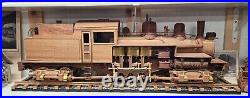 Handcrafted Wooden 2 Truck Shay Locomotive- Walnut Cherry ONE OF A KIND
