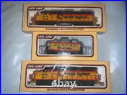 Ho Scale Chessie System GP 38 Locomotive, GP 38-Unpowered, caboose