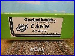 Ho Scale Overland Models Brass C&nw J-a 2-8-2 Locomotive