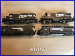 Ho scale norfolk southern locomotive lot of 4 with operation lifesaver
