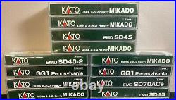 KATO 12 N Scale Locomotives Selling As A Set Only