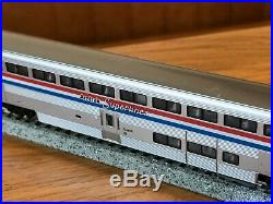 KATO N Scale Amtrak Super Liner Diesel Locomotive & 4 Passenger Car Japan Import