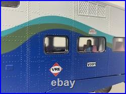 K-Line K2436-5006 VRE F59PHi Diesel Locomotive Bombardier Coach O Scale AS IS