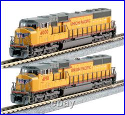 Kato N Scale SD70M 2 Locomotive Set UP #4000 #4198 DC DCC Ready 1767607 1767608