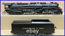 Key Imports (Sam) Brass 2-6-6-6 C&O H-8 Allegheny Steam Engine O-Scale 2-Rail LN