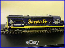 LGB 1602 G Scale SANTA FE Blue and Yellow Diesel Locomotive with Sound Box, RARE