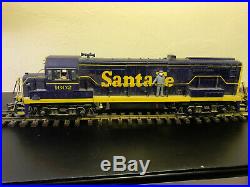 LGB 1602 G Scale SANTA FE Blue and Yellow Diesel Locomotive with Sound Box, RARE