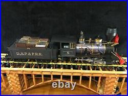 LGB 2028D DSP&P 2-6-0 Mogul Steam Locomotive & Tender G Scale