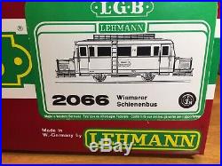 LGB 2066 Wismar Rail Bus pig Snout locomotive metal with lights G Scale NEW IN BOX