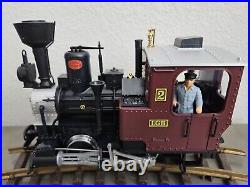 LGB G SCALE LEHMANN # 20211.1 # 2 Brown Locomotive Beautiful Condition RARE