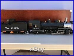 LGB Trains 20831 Aster D&RGW Rio Grande K-28 Steam Locomotive Sound, G Scale