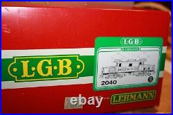 LGB Working RhB Crocodile G Scale Lighted Electric Locomotive Brown (2040)
