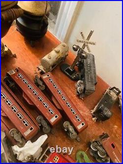 Large lot of old O scale trains observation Pullman 2442/3 Lionel American flyer