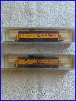 Life-Like Items 7779 & 7780 SD7 Locomotives Chessie System #1827 & #1828 N Scale