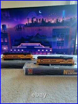 Life-Like Items 7779 & 7780 SD7 Locomotives Chessie System #1827 & #1828 N Scale