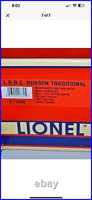 Lionel 4-6-4 Hudson #6-18680 L. R. R. C Traditional Locomotive & Tender Sealed Box