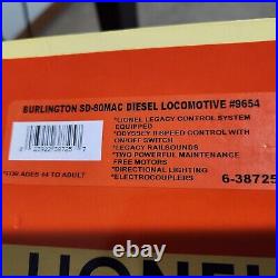 Lionel 6-38725 O Scale Legacy Burlington Sd80mac Diesel #9654 Cb&q