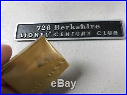 Lionel Century Club 726 Berkshire Set, 2-8-4 Engine and Tender, w Boxes, O Scale