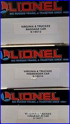 Lionel O Scale 4-4-0 Virginia & Truckee Locomotive & 3 Car Set
