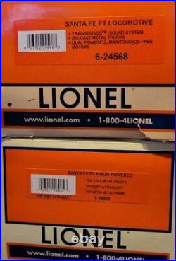 Lionel O Scale FE AA Diesel Set Santa Fe #158 #160 Powered & Dummy