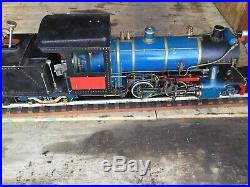 Live Steam Engine Locomotive Train, 3/4 Scale, 3-1/2 Gage, Coal/wood Fired