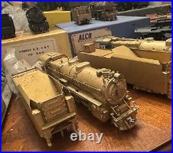 Lot Of 13 Vintage Brass Pennsylvania PRR Steam Lcoomotives HO Scale Custom Paint