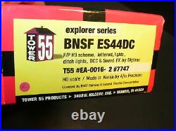 MIOB TOWER 55 HO Scale Locomotive ES44AC BNSF 7747 With DCC and Sound