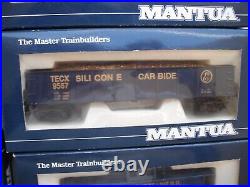 Mantua F7A Diesel Locomotive Engine and 6 Cars, Eastwood Short Line RR, HO Scale