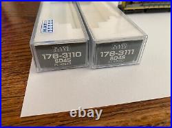N SCALE KATO (2) SD-45 EL #3632 #3613 LOCOMOTIVES 176-3111&176-3110 WithBOXES