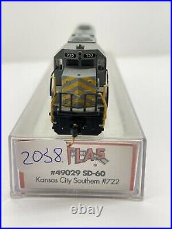 N Scale Atlas #49029 SD-60 KANSAS CITY SOUTHERN #722 Diesel Engine Locomotive